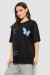 Футболка женская с принтом, цвет черный, 244R3006
