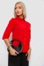 Блуза классическая с принтом, цвет красный, 230R191 Блуза классическая с принтом, цвет красный, 230R191