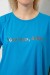 Футболка женская с принтом, цвет голубой, 244R3016 Футболка женская с принтом, цвет голубой, 244R3016
