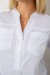 Блуза однотонная, цвет белый, 230RP-96 Блуза однотонная, цвет белый, 230RP-96