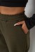 Спортивні штани жіночі на флісі, колір хакі, 238R57828