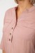 Блуза однотонная, цвет пудровый, 230R97-2 Блуза однотонная, цвет пудровый, 230R97-2