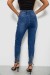 Джинси жіночі однотонні Skinny, колір синій, 244R7217