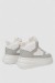 Кроссовки женские зимние на меху, цвет бело-серый, 248RLM50 Кроссовки женские зимние на меху, цвет бело-серый, 248RLM50
