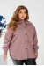 Рубашка -бомбер женская, цвет пудровый, 257R153 Рубашка -бомбер женская, цвет пудровый, 257R153
