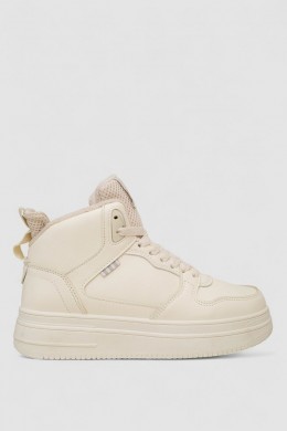 Кроссовки женские зимние на меху, цвет бежевый, 248RBB13