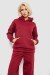 Спортивный костюм женский на флисе, цвет бордовый, 257R87 Спортивный костюм женский на флисе, цвет бордовый, 257R87