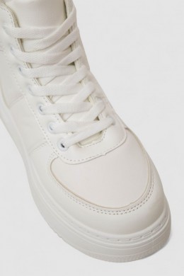 Кросівки жіночі зимові на хутрі, колір білий, 248RK06