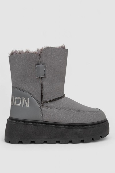Угги женские зимние на меху, цвет серый, 243R-A