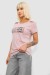 Футболка женская с принтом, цвет пудровый, 244R2232