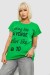 Футболка жіноча з принтом, колір зелений, 244R3013-5
