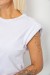 Футболка женская однотонная, цвет белый, 244R2215-5