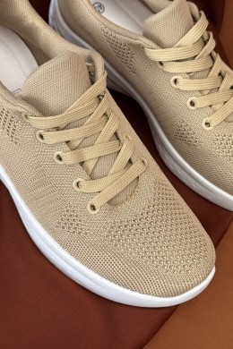 Кроссовки мужские текстильные, цвет бежевый, 244RJ1078