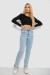 Джинсы женские MOM, цвет голубой, 244R1407