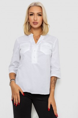 Блуза однотонная, цвет молочный, 230R96-15