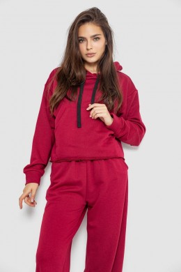Спортивный костюм женский двухнитка, цвет бордовый, 252R500