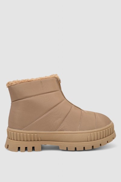 Дутики жіночі зимові на хутрі, колір бежевий, 248RCX1740-6