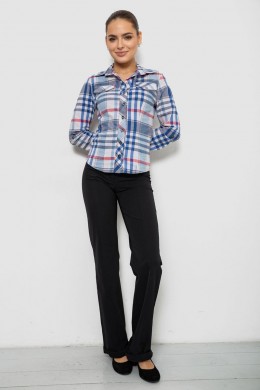Рубашка женская в полоску, цвет джинс, 230R064-2