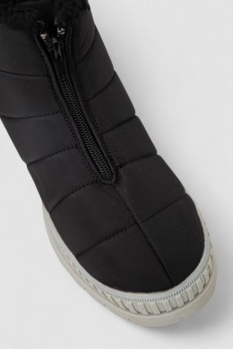 Дутики женские зимние на меху, цвет черно-серый, 248RCX1740