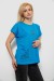 Футболка женская с принтом, цвет бирюзовый, 244R3017 Футболка женская с принтом, цвет бирюзовый, 244R3017