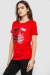 Футболка женская с принтом, цвет красный, 244R502 Футболка женская с принтом, цвет красный, 244R502