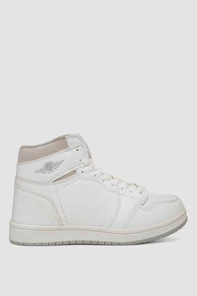 Кроссовки мужские зимние на меху, цвет бело-серый, 248RH1010-12