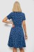 Платье софт с принтом в горох, цвет синий, 230R0032-2 Платье софт с принтом в горох, цвет синий, 230R0032-2