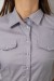 Сорочка жіноча однотонна, колір сірий, 230R068-7 Сорочка жіноча однотонна, колір сірий, 230R068-7