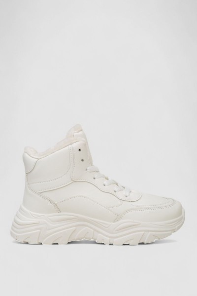 Кросівки жіночі зимові на хутрі  -уцінка, колір білий, 248RDM08-U