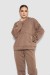 Спортивный костюм женский на флисе, цвет мокко, 177R055