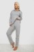 Костюм женский домашний с принтом, цвет серый, 257R1115