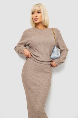 Костюм женский повседневный, цвет мокко, 257R130