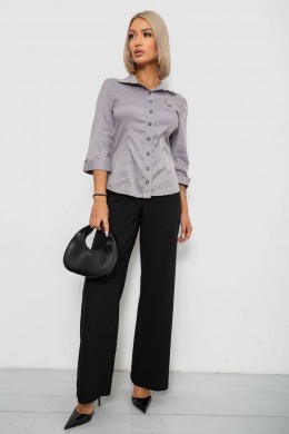 Рубашка классическая в полоску, цвет серый, 230R645