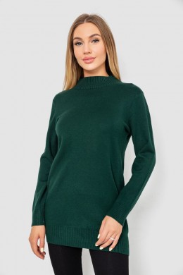 Светр жіночий однотонний, колір зелений, 244R5550