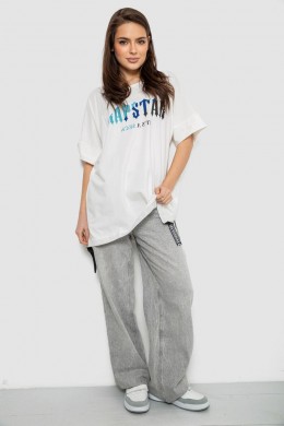 Футболка женская с принтом, цвет молочный, 244R4012