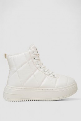 Кросівки жіночі зимові на хутрі, колір білий, 248RTM160