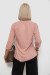 Блуза однотонная, цвет пудровый, 230R97-2 Блуза однотонная, цвет пудровый, 230R97-2