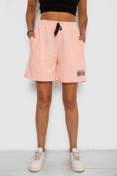 Шорти жіночі з принтом, колір персиковий, 238R132