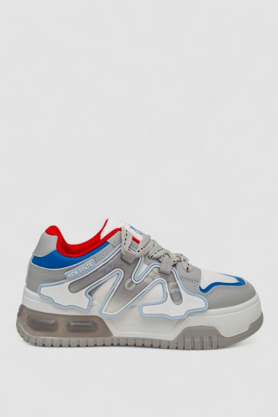 Кросівки жіночі, колір біло-сірий, 256RCR-11