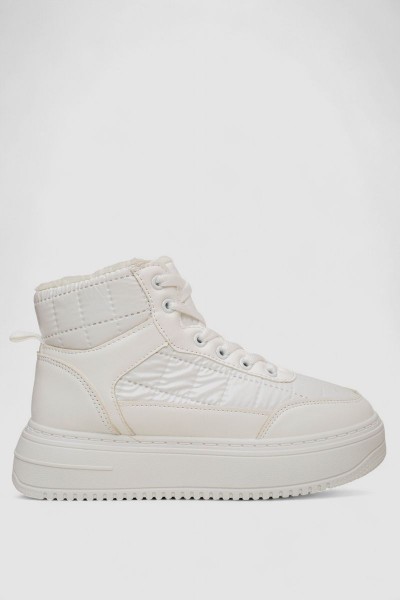 Кроссовки женские зимние на меху, цвет белый, 248RK03