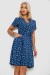 Платье софт с принтом в горох, цвет синий, 230R0032-2 Платье софт с принтом в горох, цвет синий, 230R0032-2