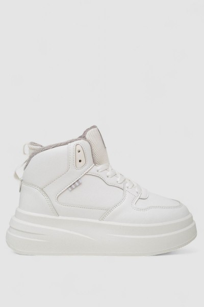 Кроссовки женские зимние на меху, цвет белый, 248RLM50