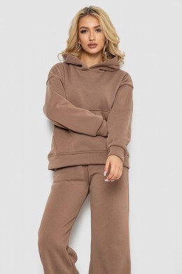Спортивный костюм женский на флисе, цвет мокко, 177R056