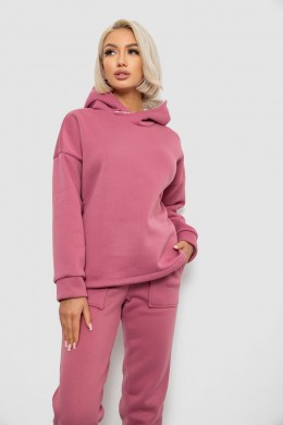 Спортивный костюм женский на флисе, цвет пудровый, 257R88