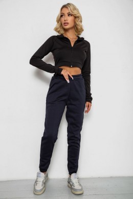 Спортивні штани жіночі на флісі, колір синій, 238R57013