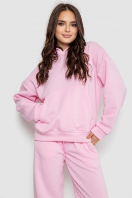 Спортивный костюм женский на флисе, цвет розовый, 241R2001-2