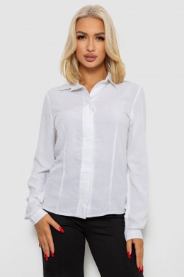 Блуза классическая, цвет белый, 230R08-2