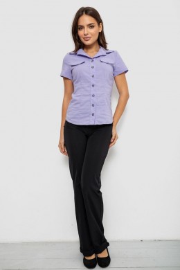 Сорочка жіноча однотонна, колір бузковий, 230R068-1