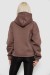 Худи женский с капюшоном на флисе, цвет коричневый, 257R335