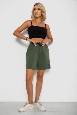 Шорти жіночі з принтом, колір хакі, 238R132
